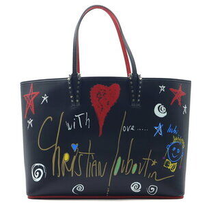Christian Louboutin Kabata Ruby Tote Bag Calfskin Leather Black